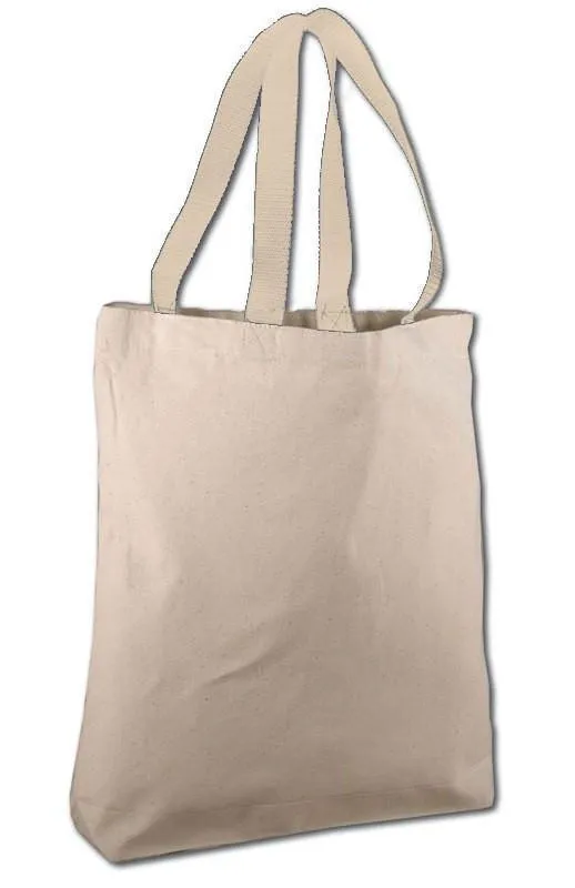 Cotton Canvas Tote Bags with Contrast Handles