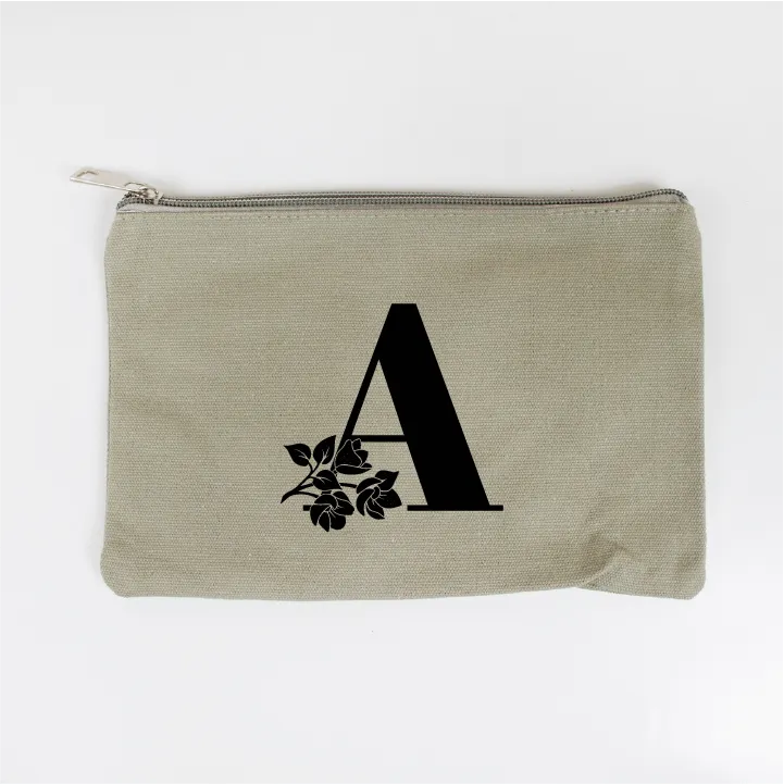 Custom Initial Makeup Bag for Brides