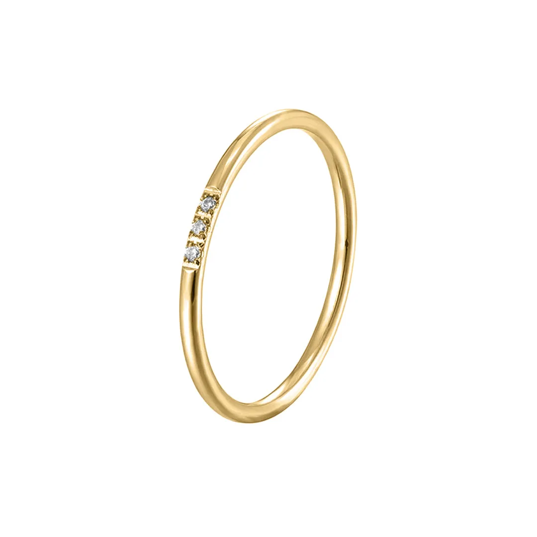 Dainty Diamonds Stacking Ring