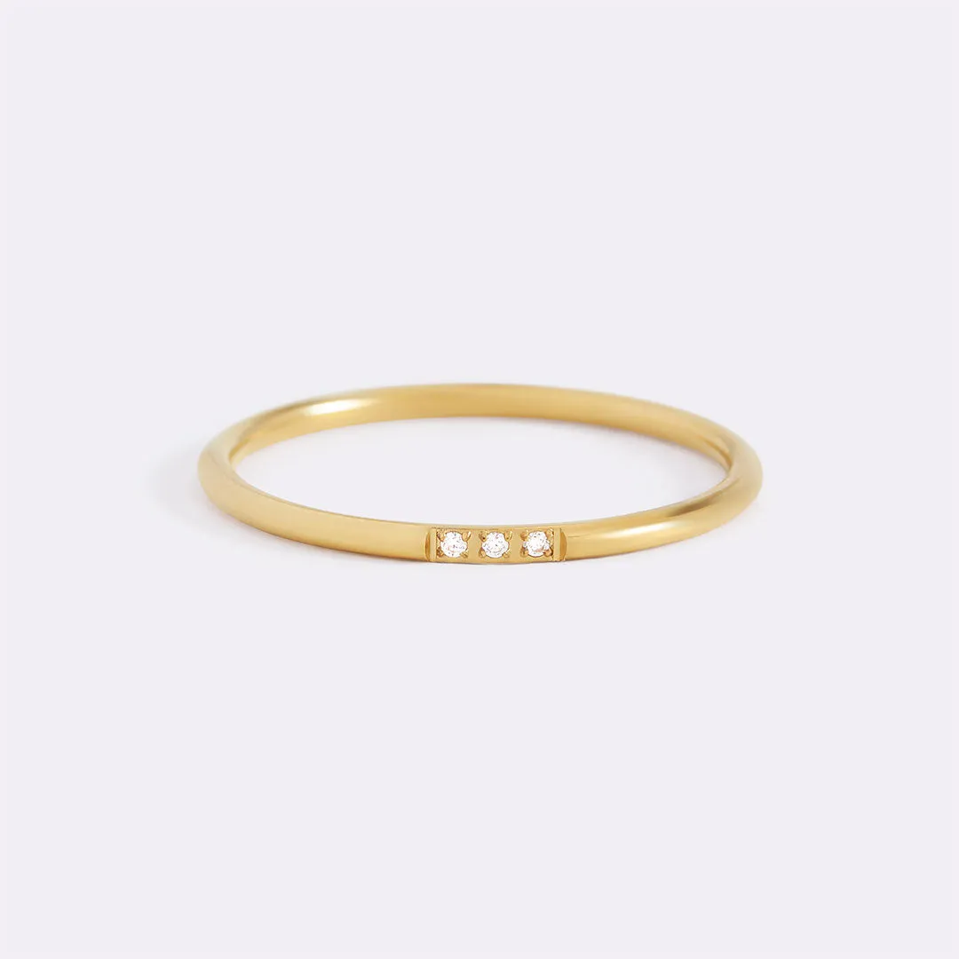 Dainty Diamonds Stacking Ring