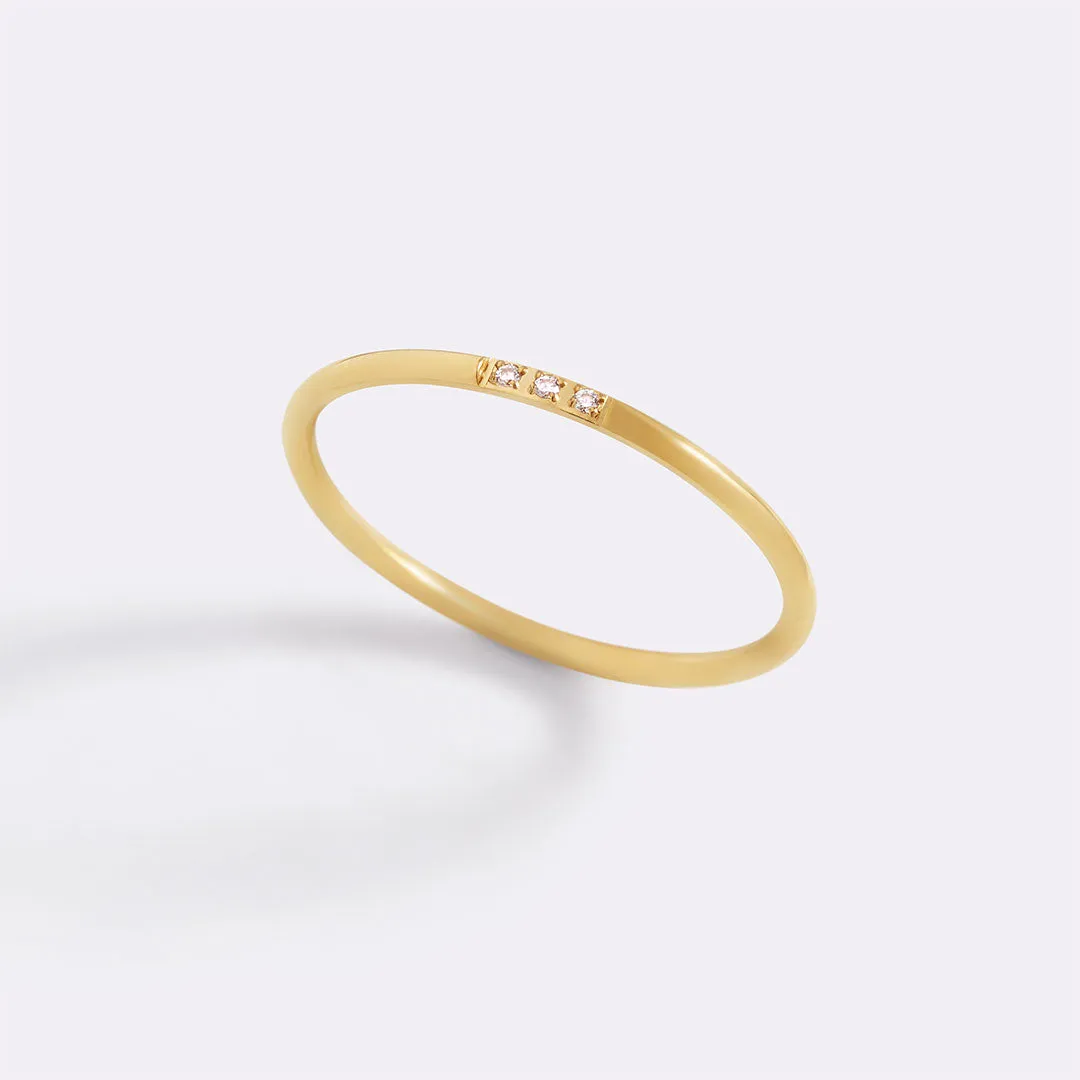 Dainty Diamonds Stacking Ring