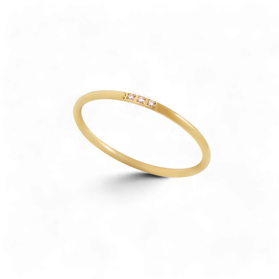 Dainty Diamonds Stacking Ring