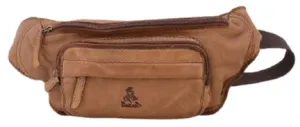 Dakar Vintage Leather Waist Bag | Camel