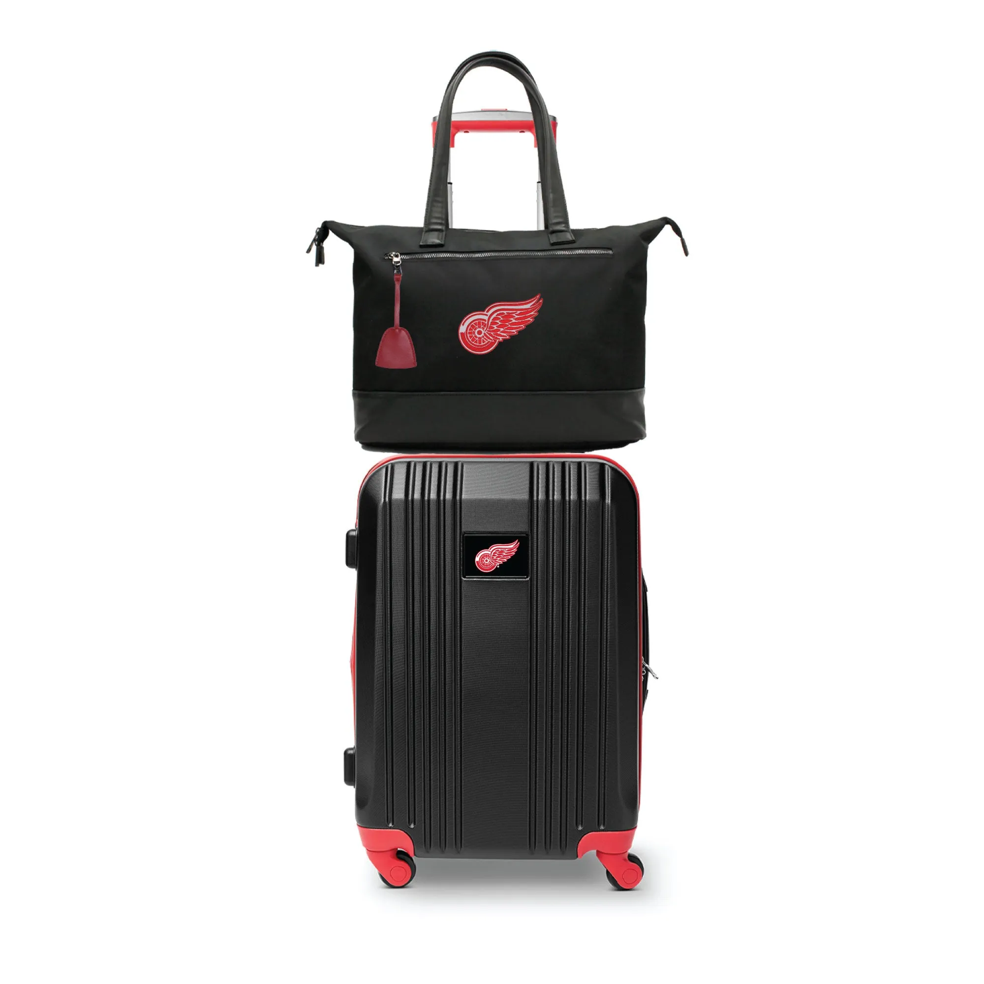 Detroit Red Wings Premium Laptop Tote Bag and Luggage Set