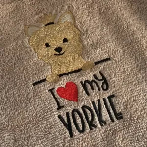 Dog Walking - I Love my Yorkshire Terrier - Belt Bag / 4 Zip Bumbag