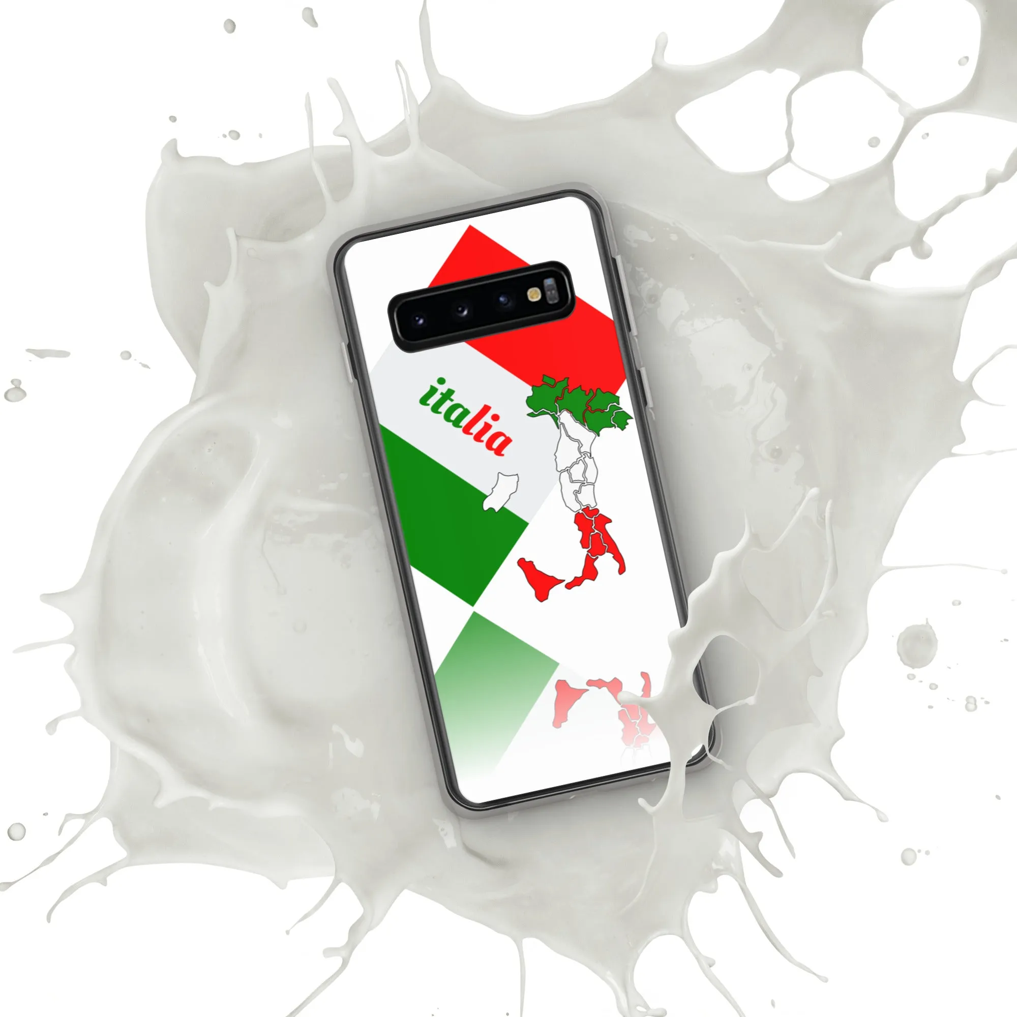 Elegant Italia - Italy Flag And Map Samsung White Case