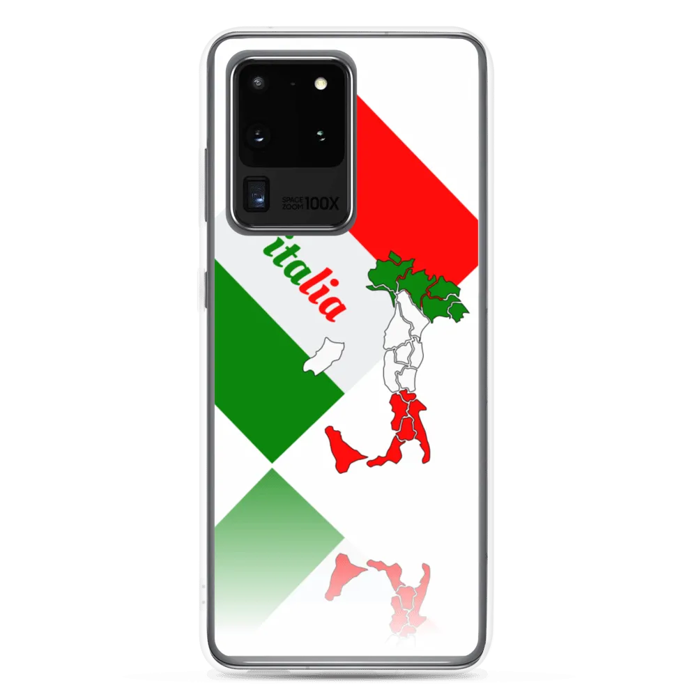 Elegant Italia - Italy Flag And Map Samsung White Case