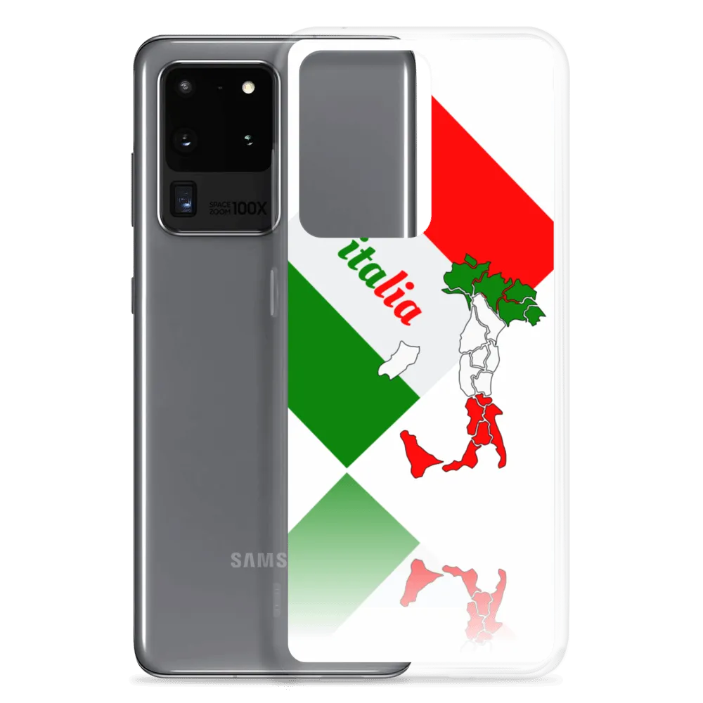 Elegant Italia - Italy Flag And Map Samsung White Case