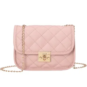 Elegant Quilted Crossbody Bag with Chain Strap