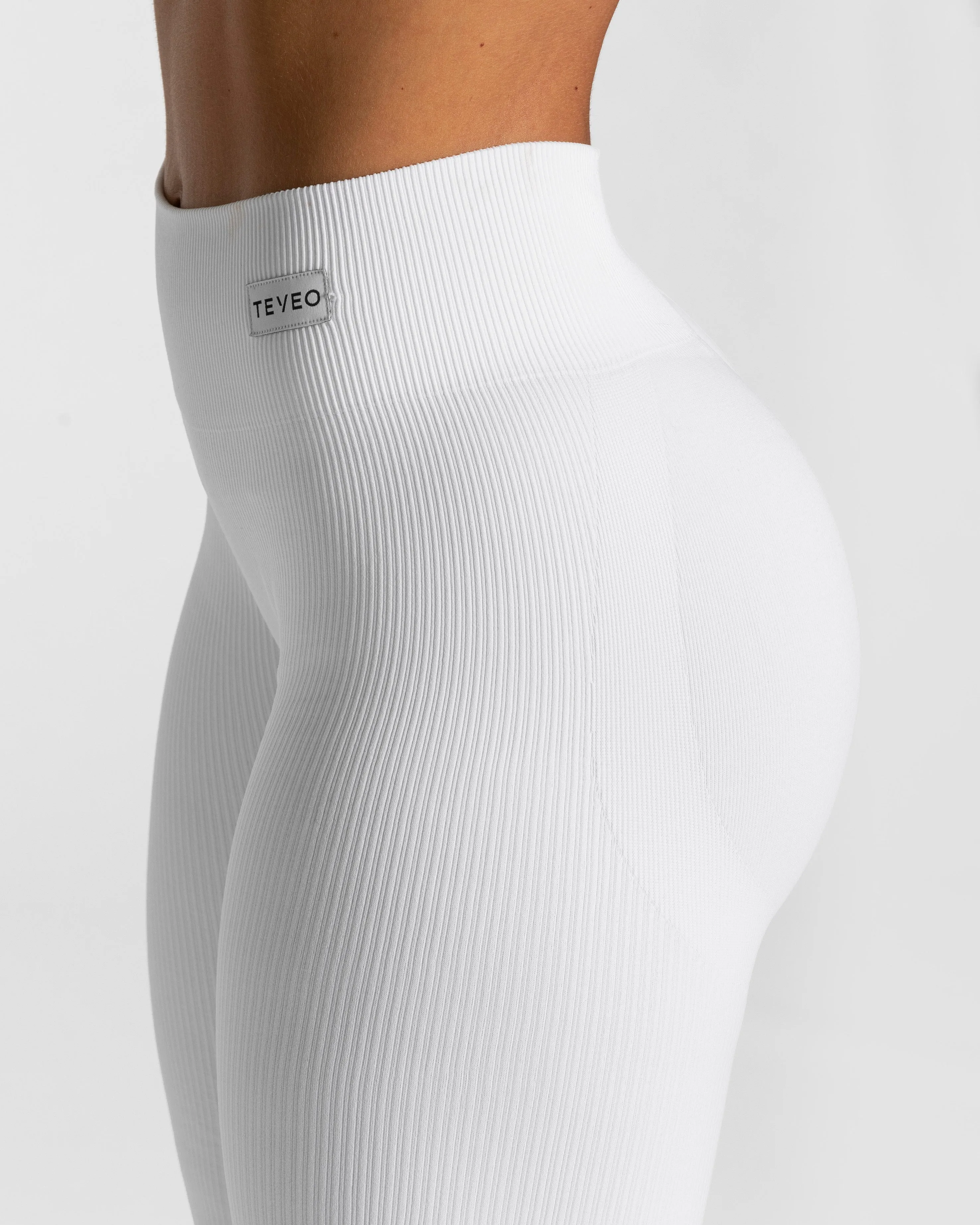 Elegant Scrunch Leggings "Weiß"