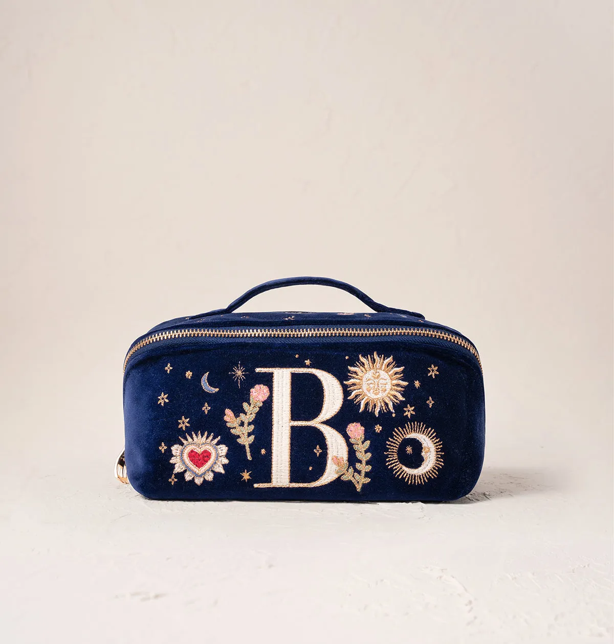 Enchanted Alphabet Open Flat Makeup Bag