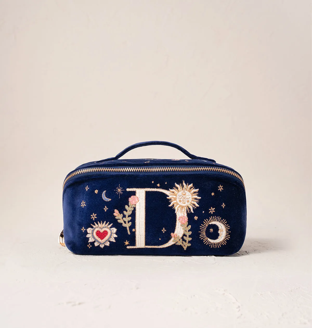 Enchanted Alphabet Open Flat Makeup Bag