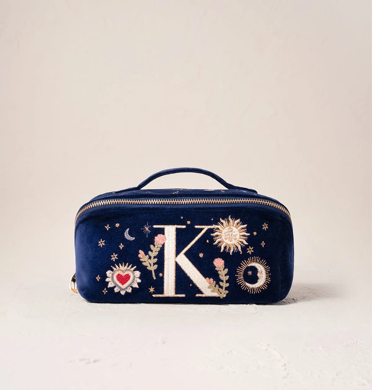 Enchanted Alphabet Open Flat Makeup Bag