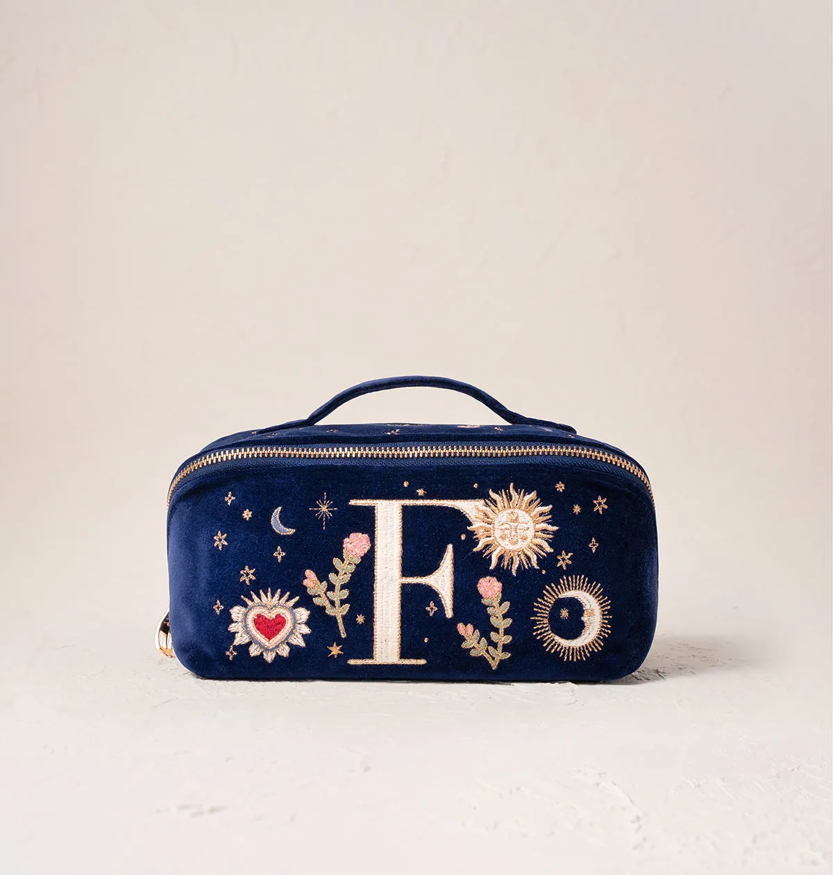 Enchanted Alphabet Open Flat Makeup Bag