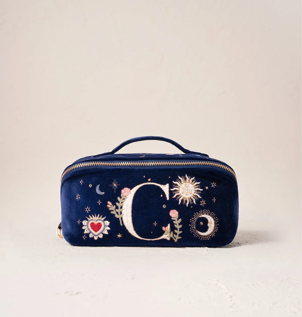 Enchanted Alphabet Open Flat Makeup Bag