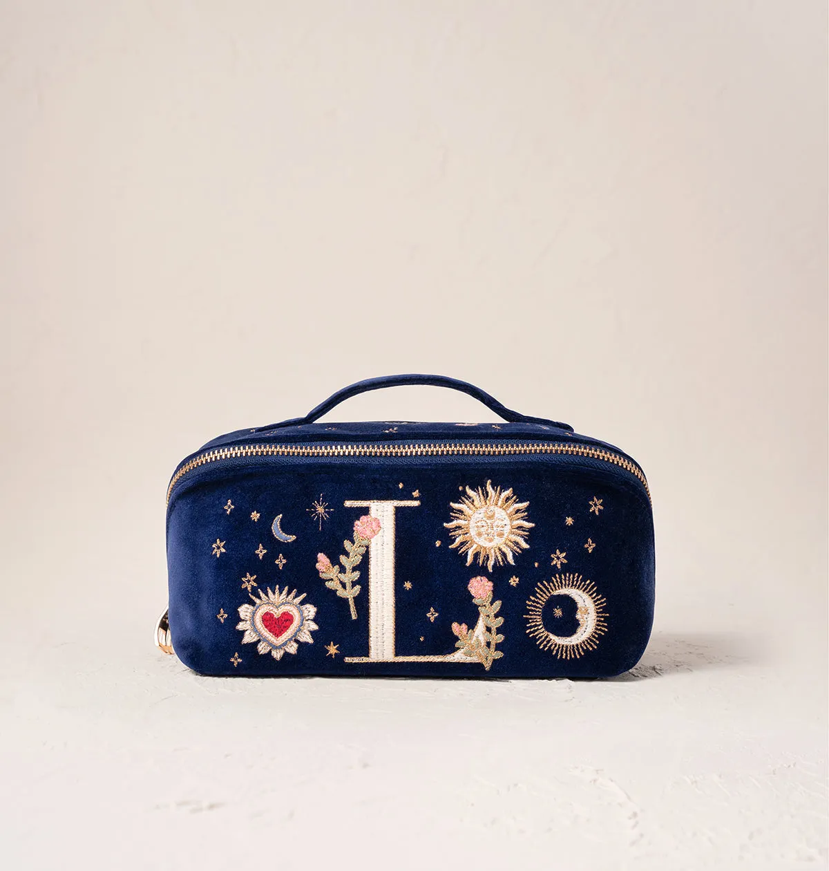 Enchanted Alphabet Open Flat Makeup Bag