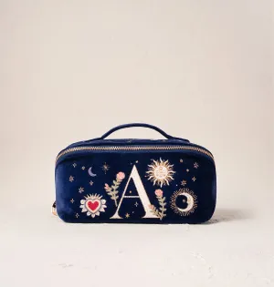 Enchanted Alphabet Open Flat Makeup Bag