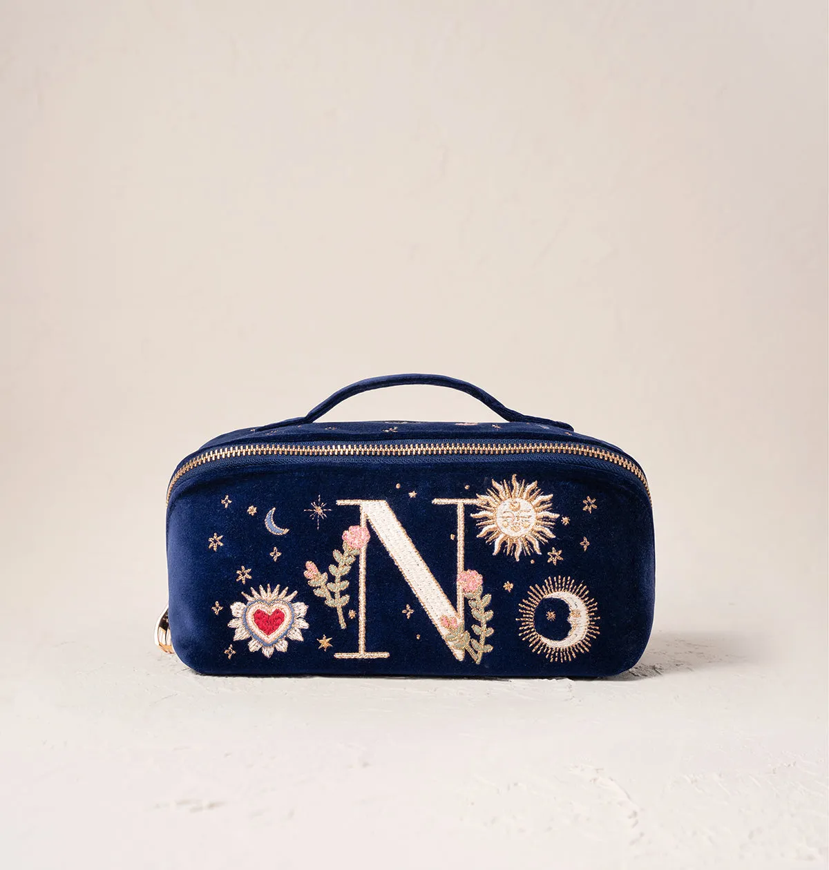 Enchanted Alphabet Open Flat Makeup Bag