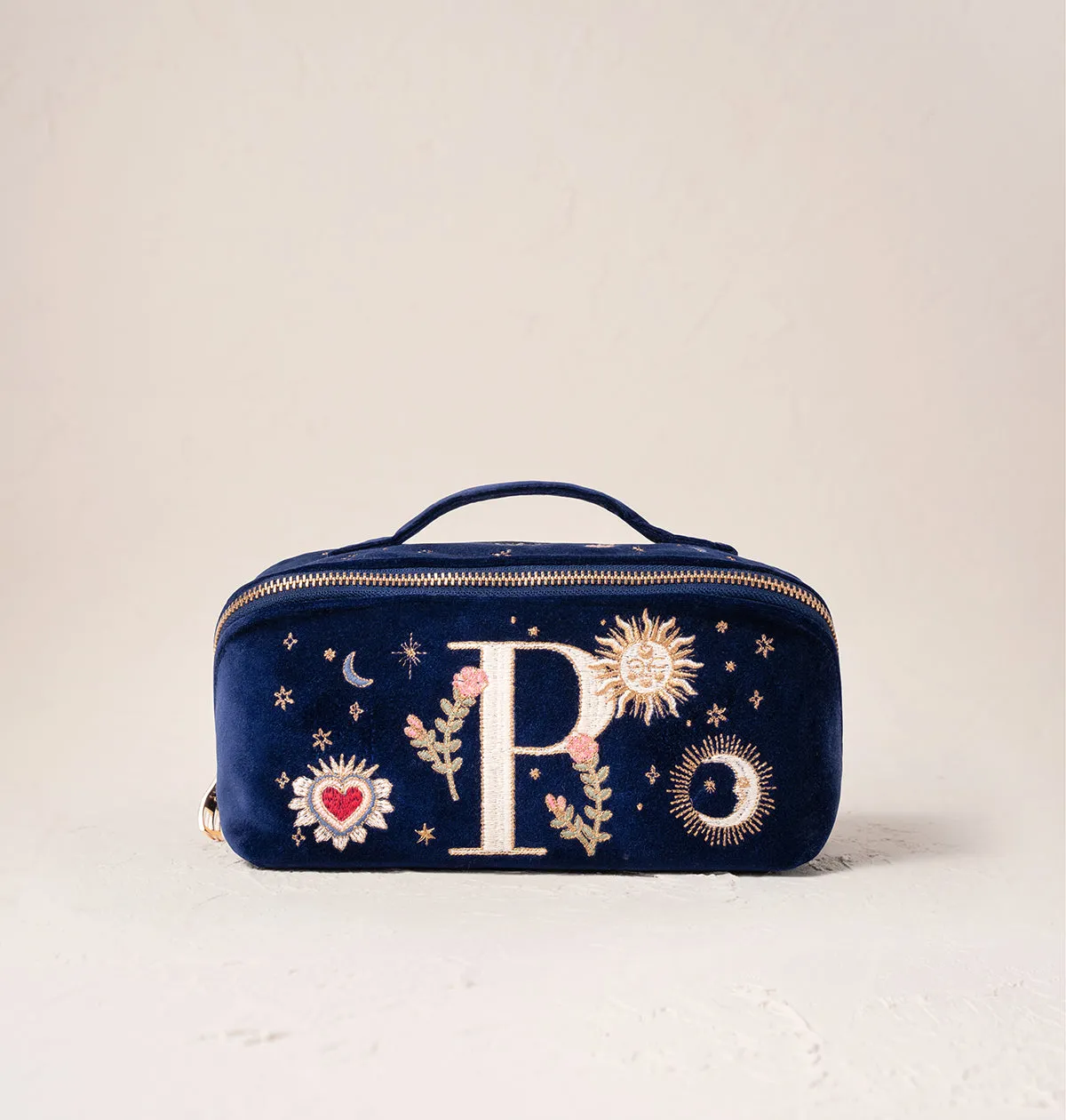 Enchanted Alphabet Open Flat Makeup Bag