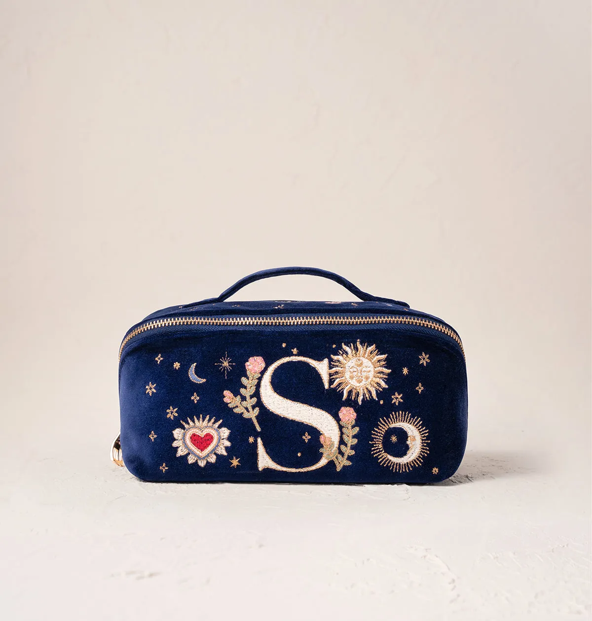 Enchanted Alphabet Open Flat Makeup Bag