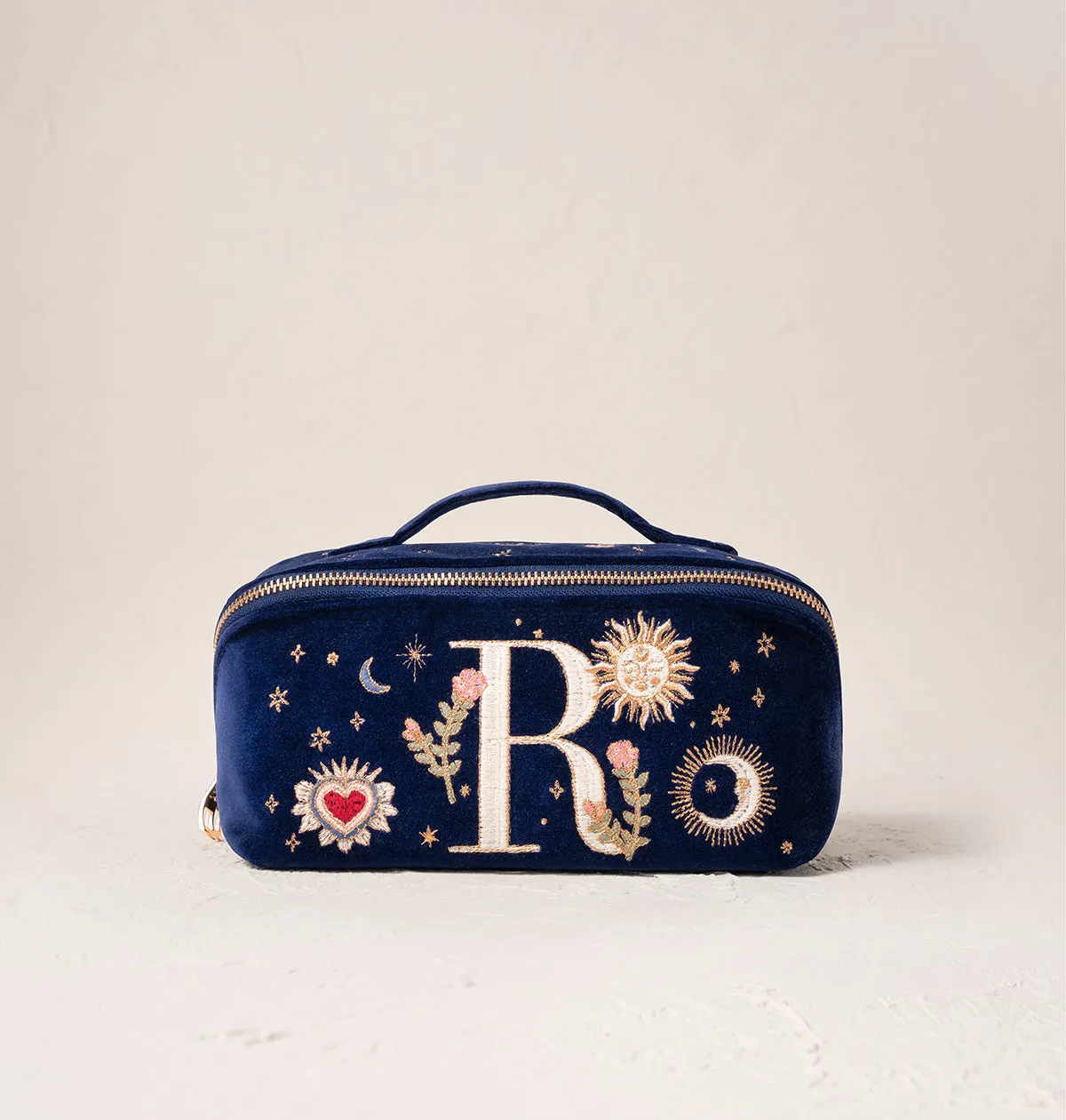 Enchanted Alphabet Open Flat Makeup Bag