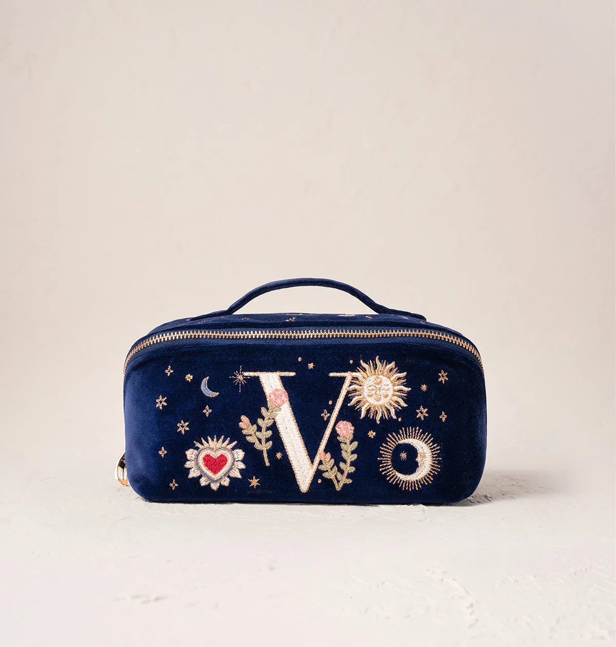 Enchanted Alphabet Open Flat Makeup Bag