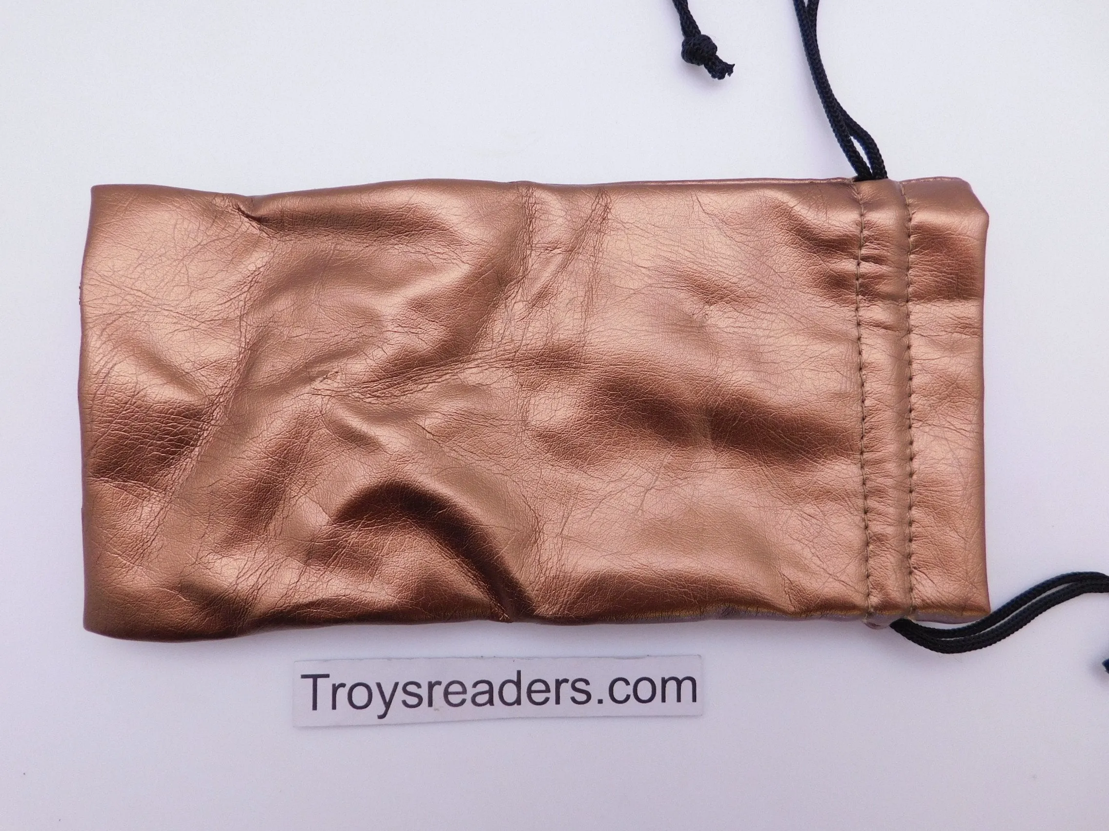 Faux Leather Pouch with String in Three Colors