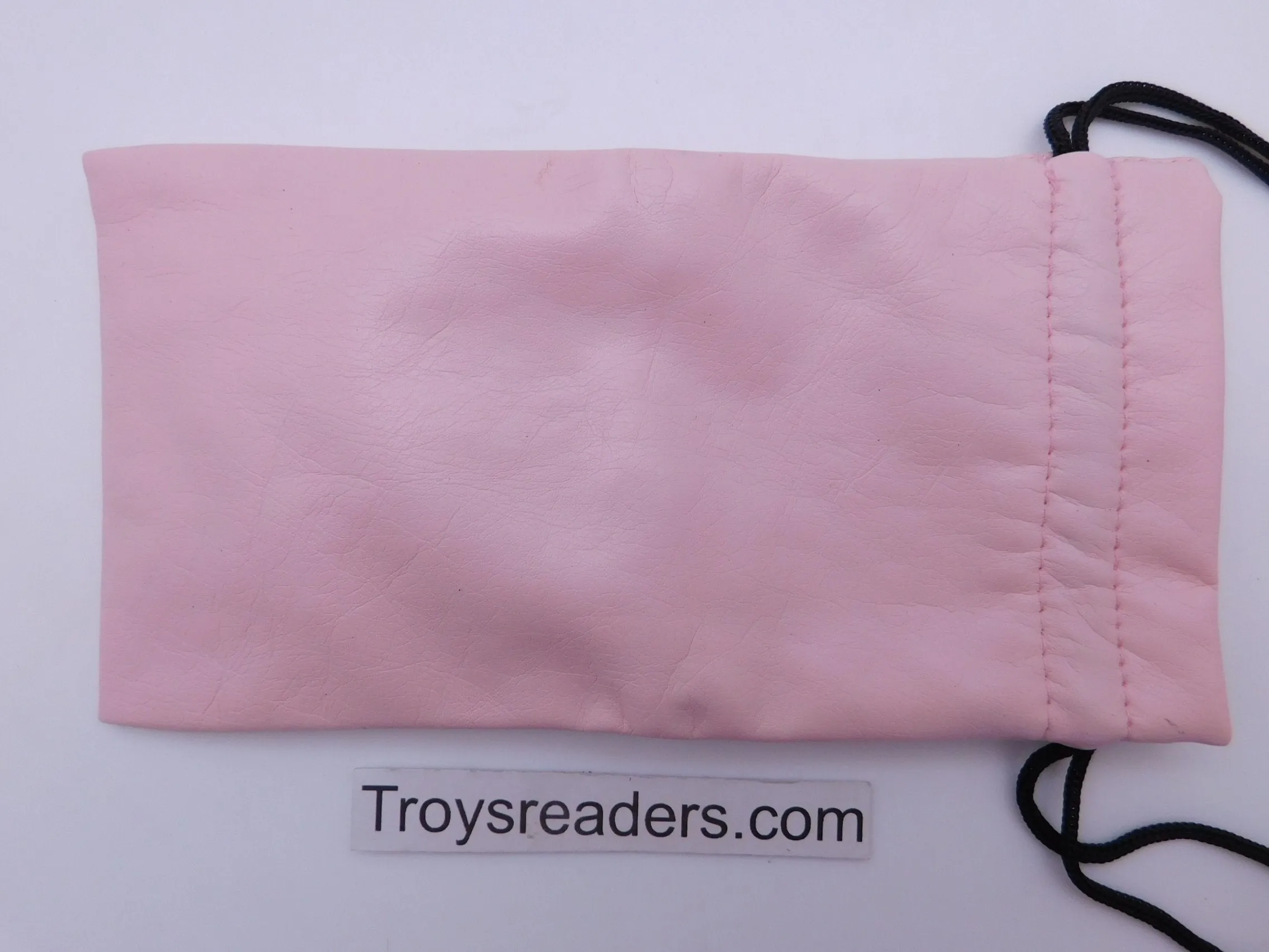 Faux Leather Pouch with String in Three Colors