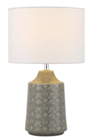 Fedon Grey and White Classic Ceramic Table Lamp