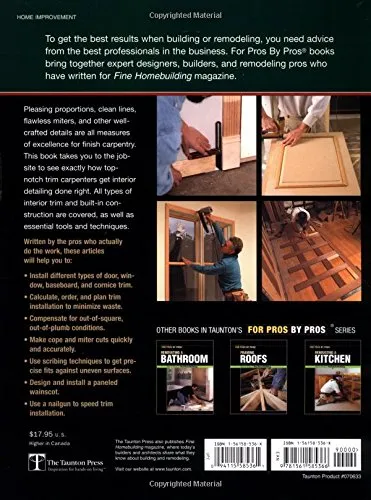 Finish Carpentry (For Pros By Pros)