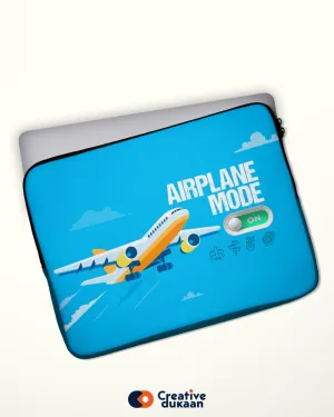 Fly-High Stylish Laptop Sleeve: Airplane Mode Activated