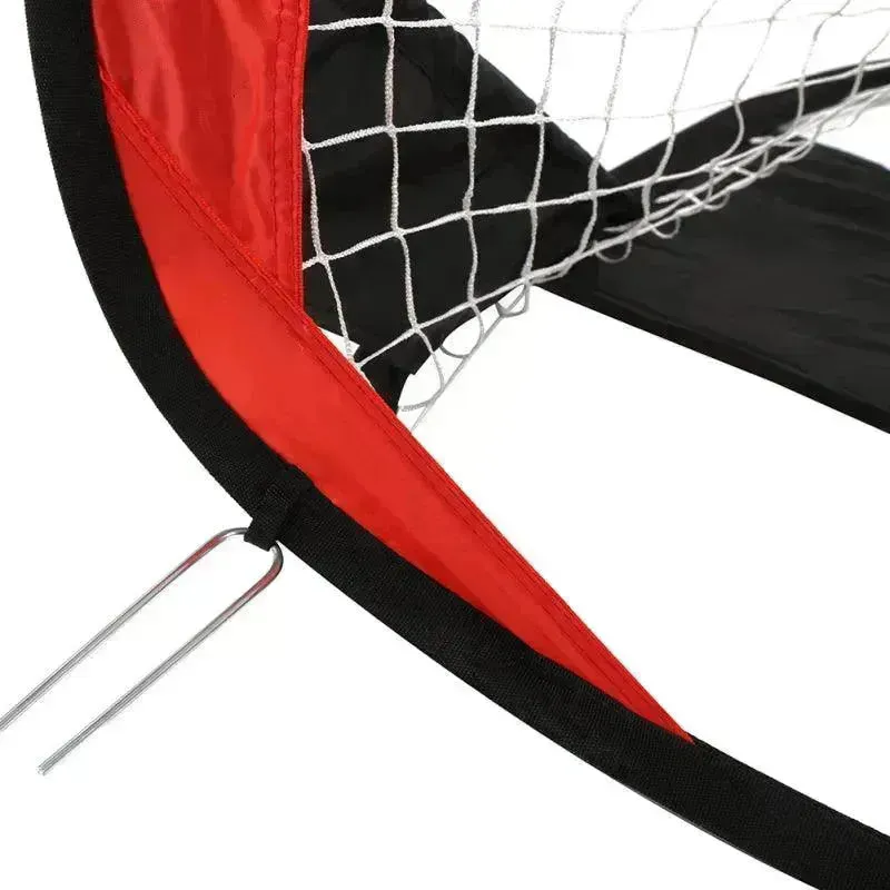 Foldable portable football net