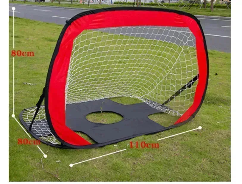 Foldable portable football net