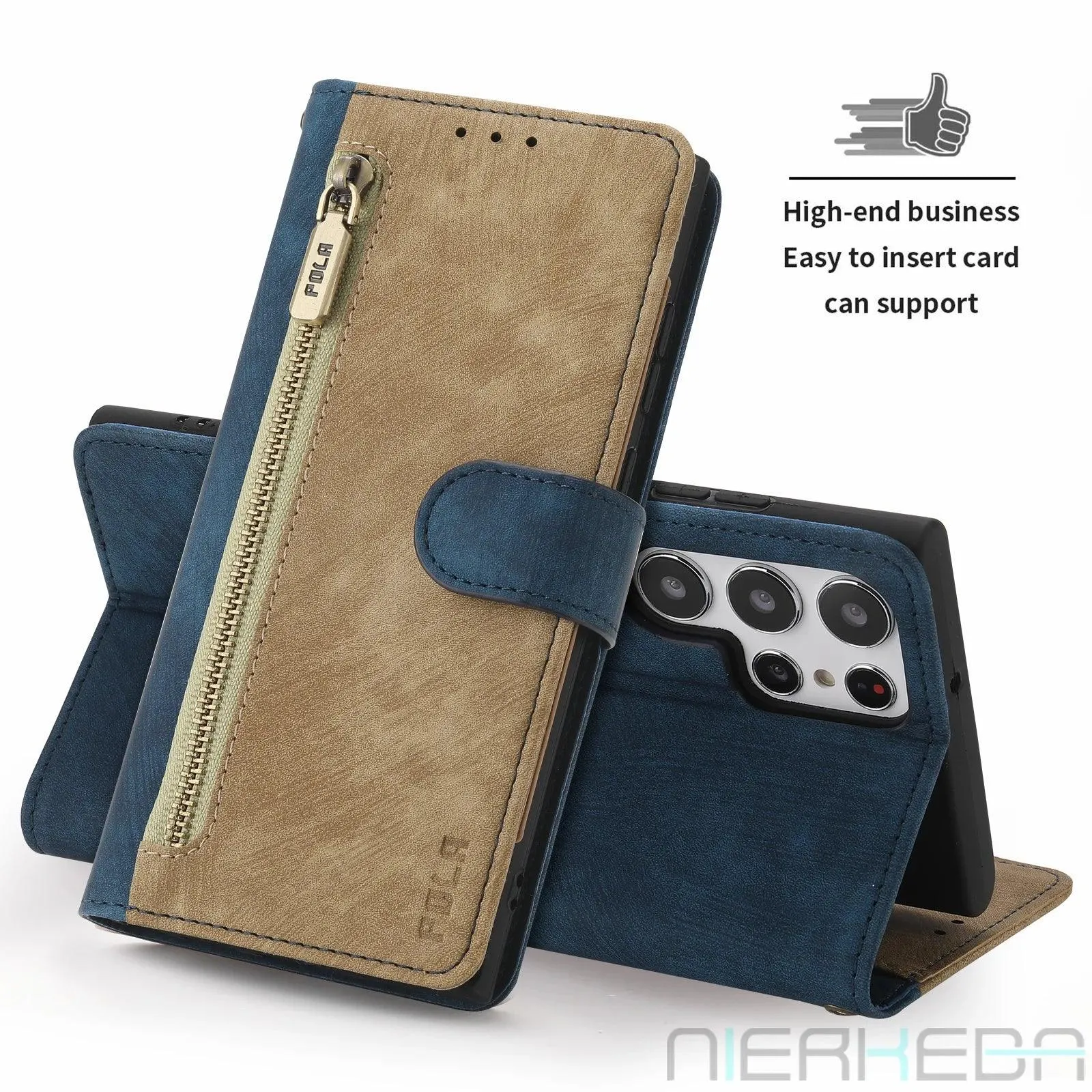 Galaxy S24 Ultra Anti-Theft Brush Leather Case