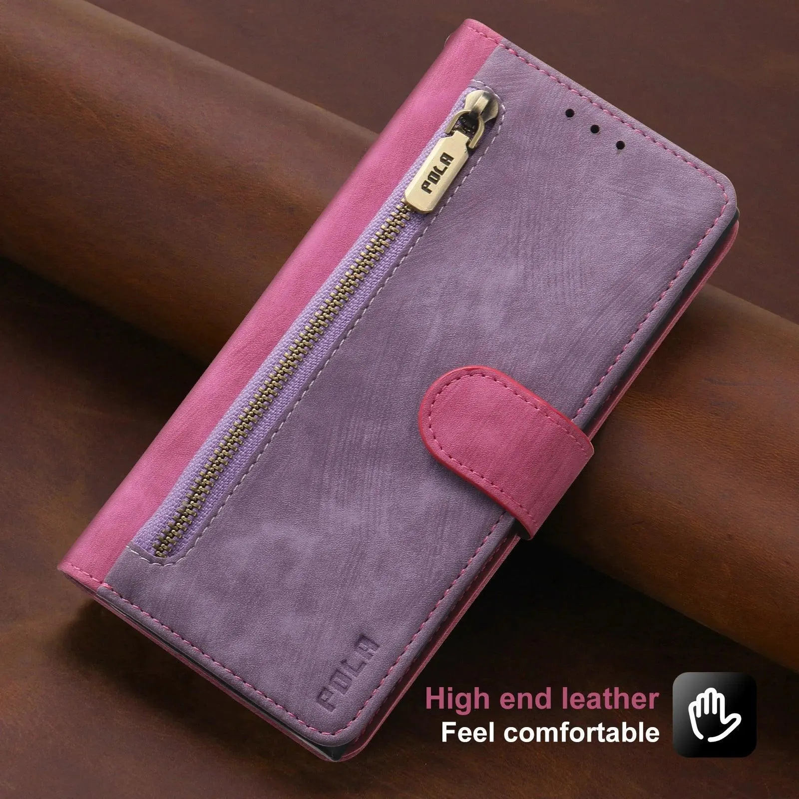 Galaxy S24 Ultra Anti-Theft Brush Leather Case