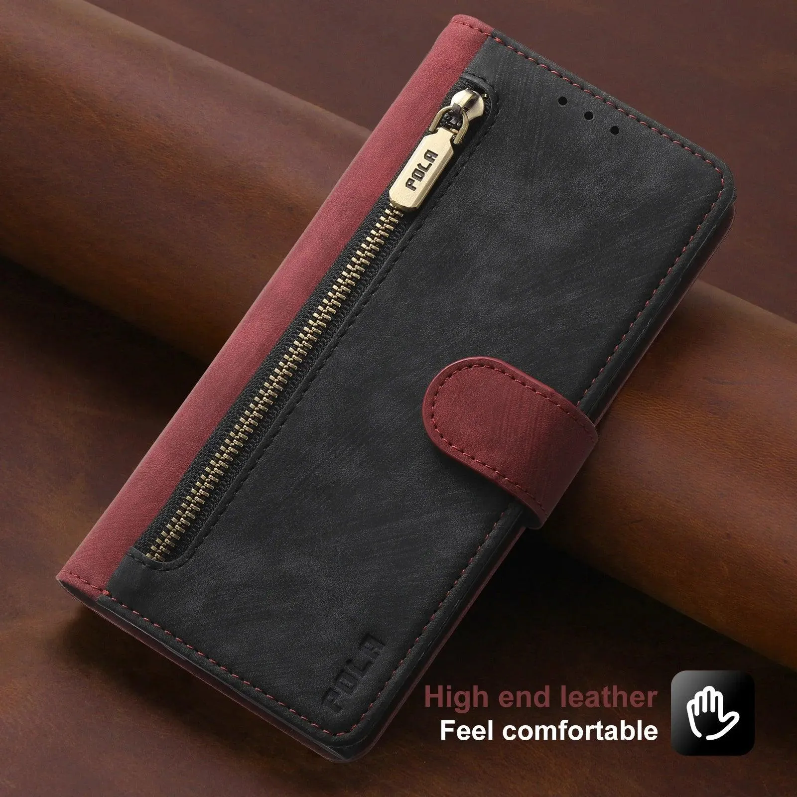 Galaxy S24 Ultra Anti-Theft Brush Leather Case