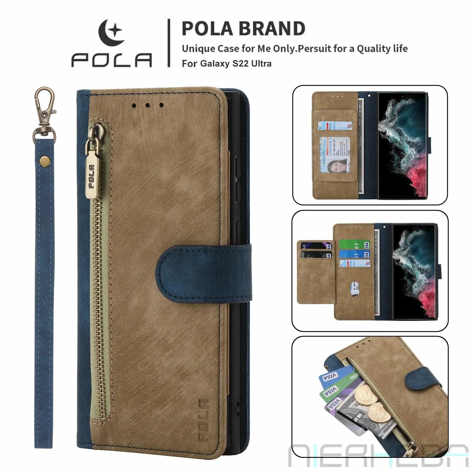 Galaxy S24 Ultra Anti-Theft Brush Leather Case