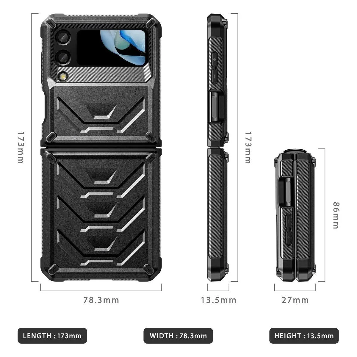 Gelus Anti-Scratch Shockproof Case for Samsung Galaxy Z Flip 4