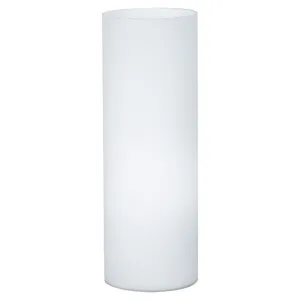 Geo Large Opal Glass Cylindrical Table Lamp