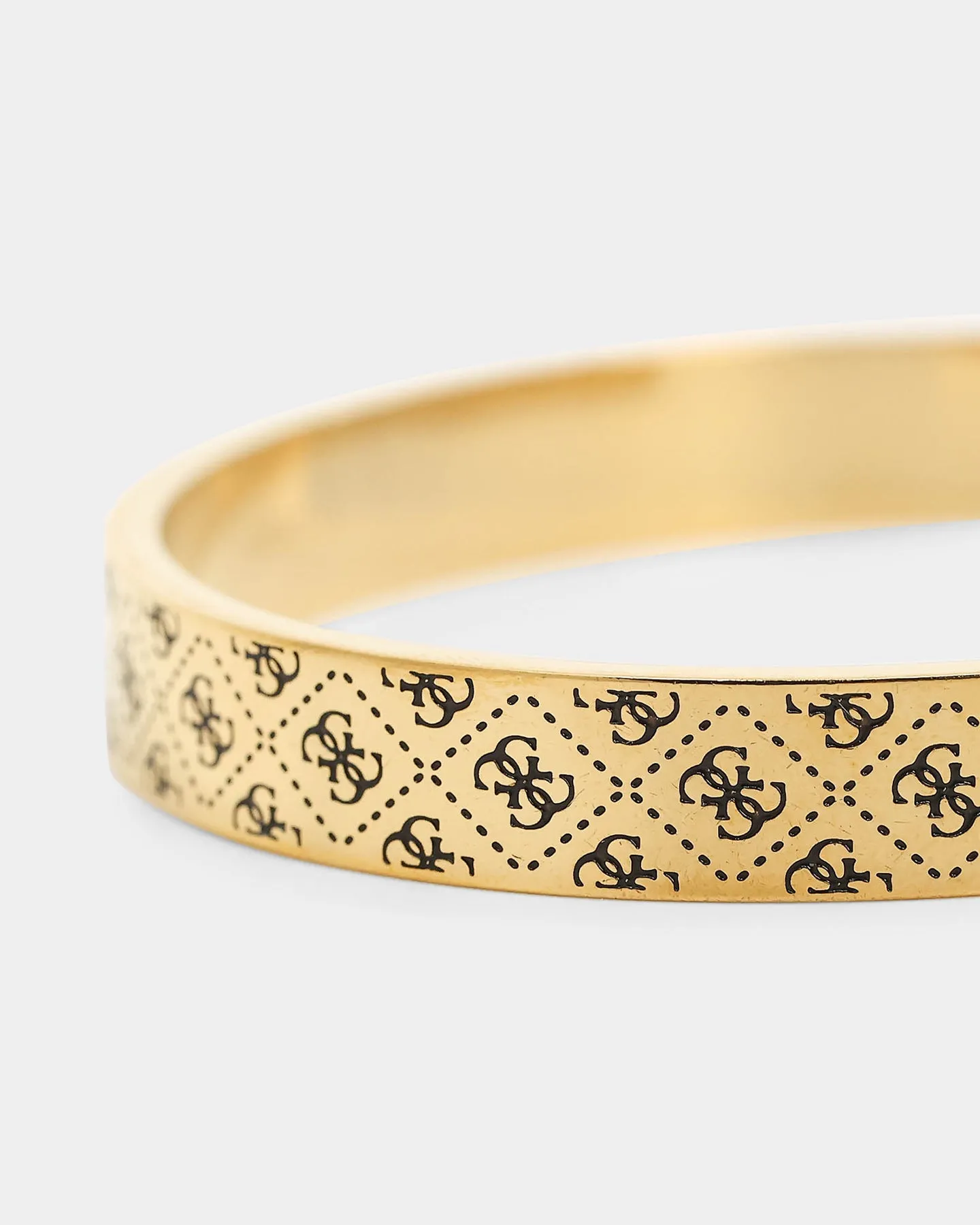 Guess Mainline 4G Pattern 8mm Bracelet Gold