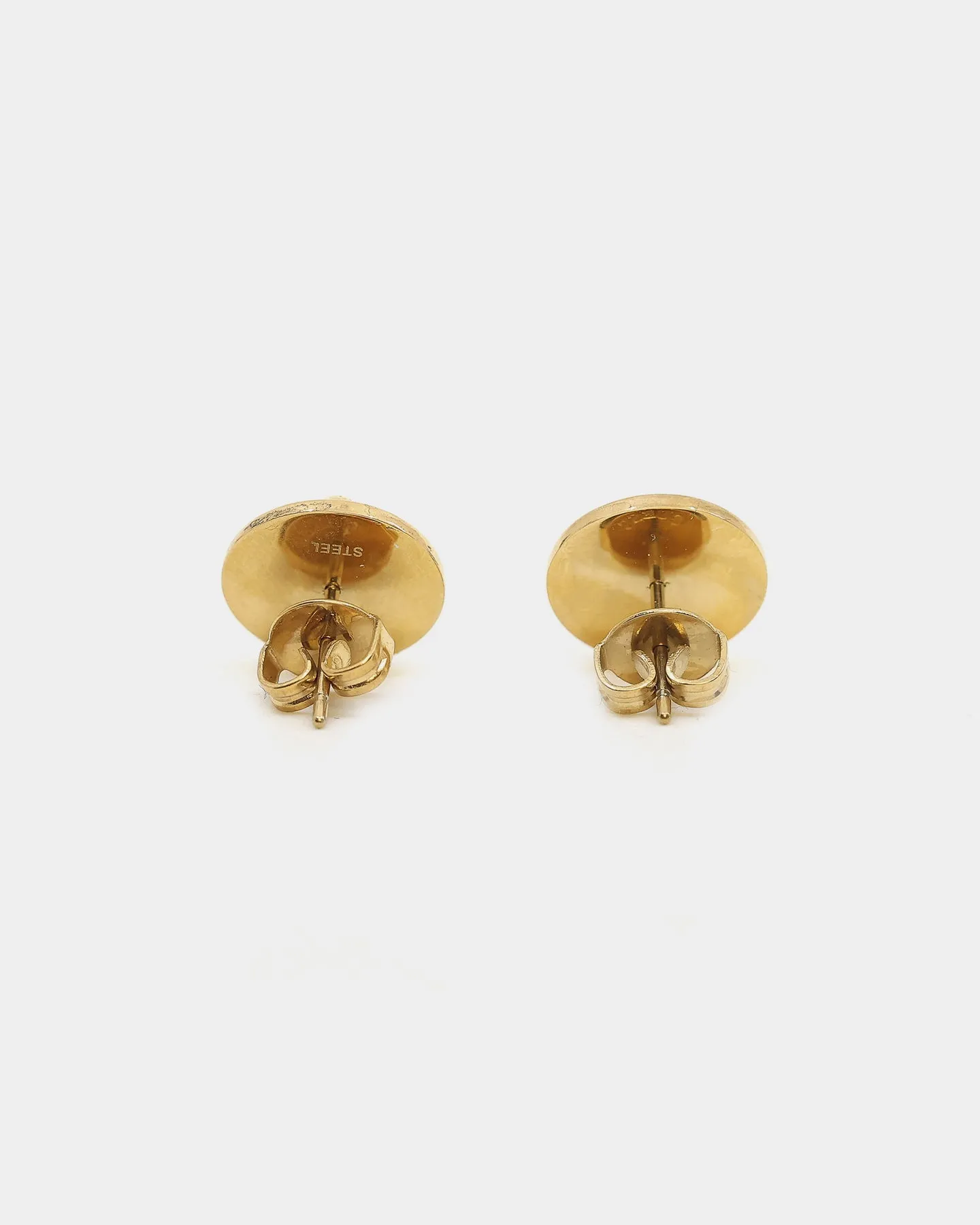 Guess Mainline Lion Head 12mm Stud Earrings Gold