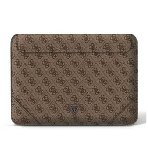 Guess - Uptown Triangle 13" to 14" notebook sleeve MacBook / Laptop (GUCS14P4TW) - Brown