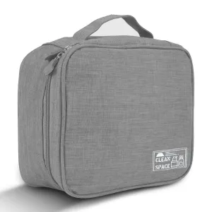 Hanging Travel Wet Dry Toiletry Bag Beautician Women Men |Grey