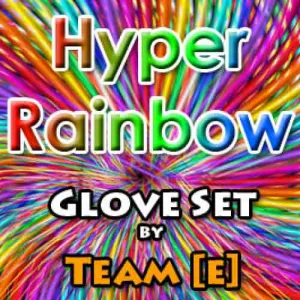 Hyper Rainbow Glove Set