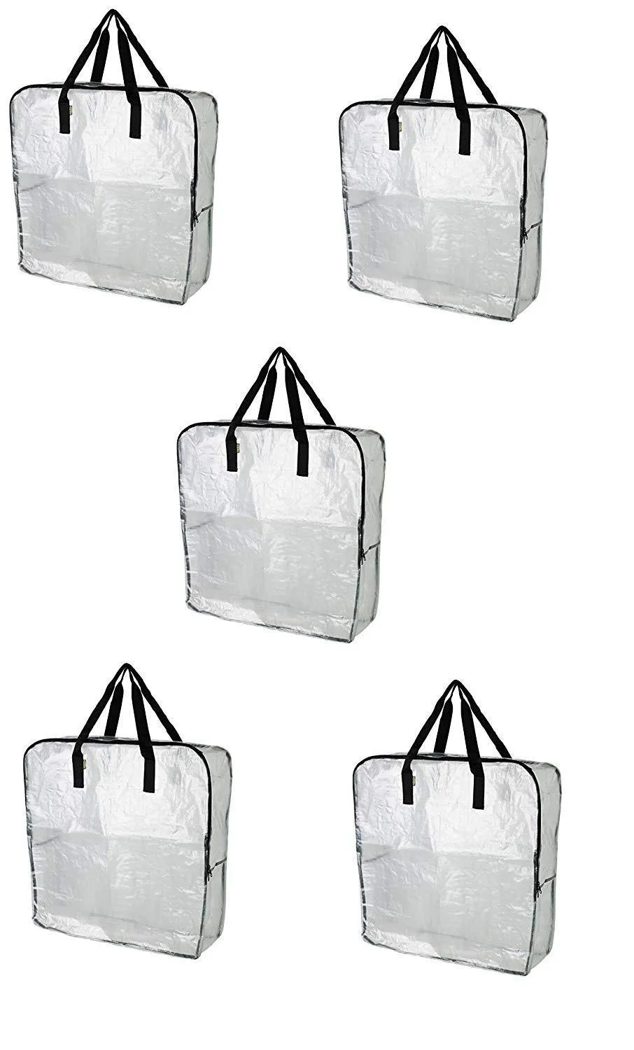 IKEA DIMPA 3 pcs Extra Large Storage Bag, Clear Heavy Duty Bags, Moth Moisture Protection Storage Bags