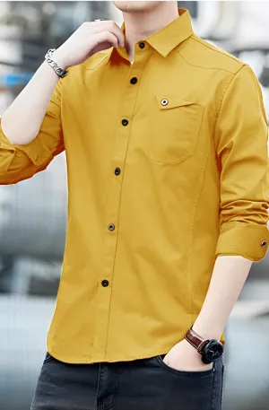 Italian Vega Premium RFD Mustard Shirt