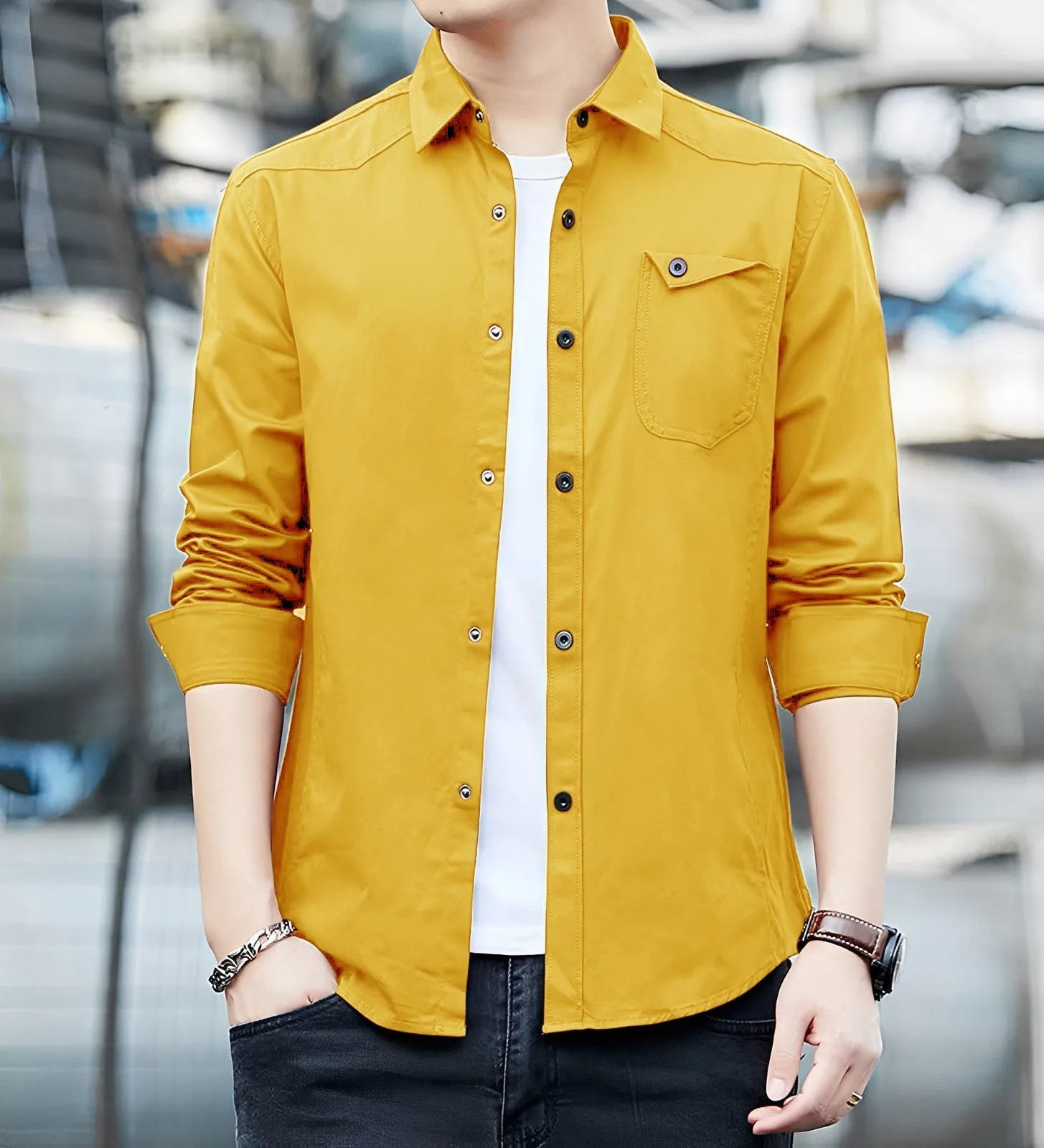 Italian Vega Premium RFD Mustard Shirt