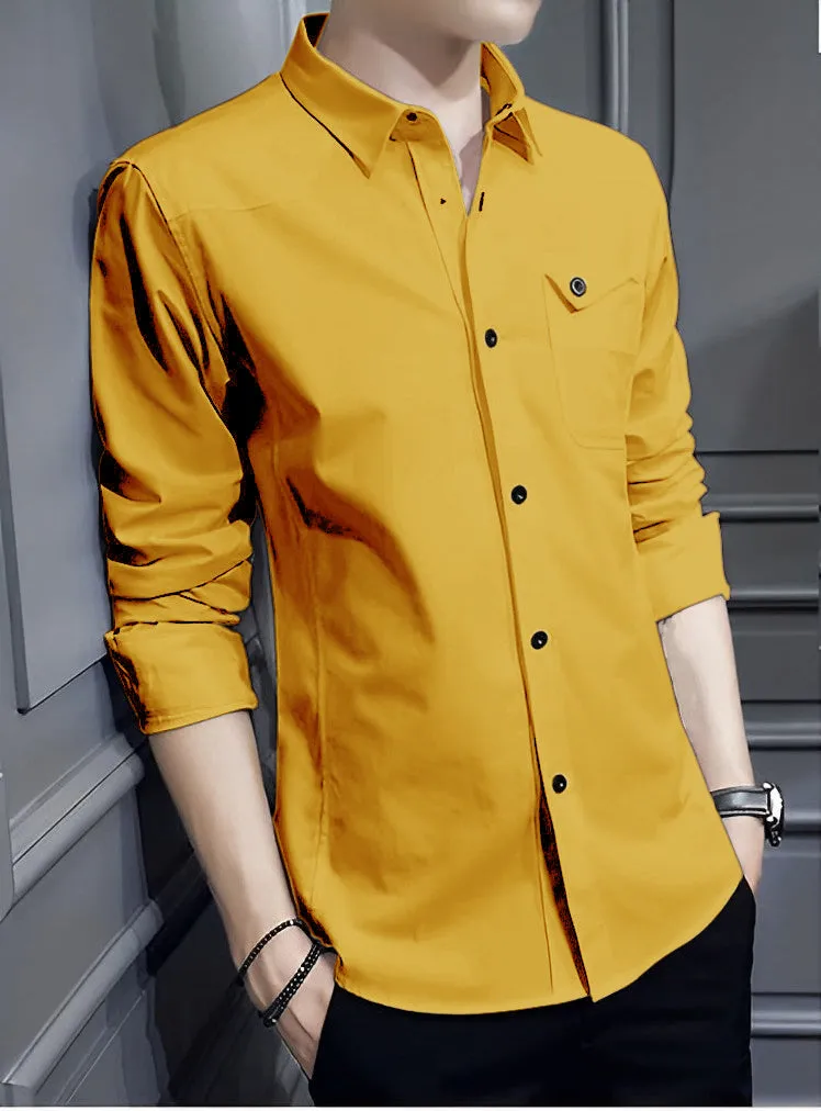 Italian Vega Premium RFD Mustard Shirt