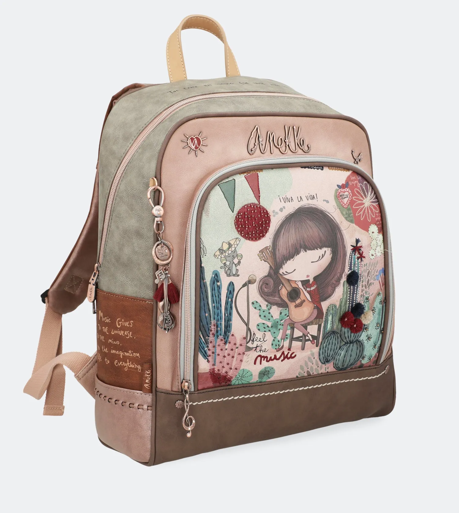 Ixchel School bag with a zip