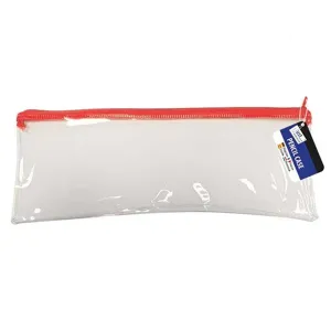 Just Stationery 13" Clear Exam Pencil Case (styles vary)